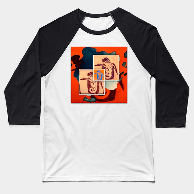 Turtles (Print 2) Baseball T-Shirt by BlazerDesigns
